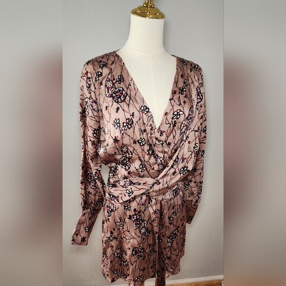 Joie Women's Ronnie Mini Dress Cocktail V-Neck Fringe Belt Casual Size 4 - Picture 7 of 9